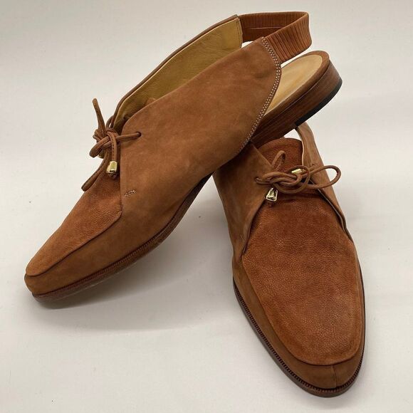 Gianrico Mori  Made In Italy  Flat Loafer Style Sling Back Sandal Mule Shoes 36 - Picture 10 of 10